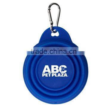 Collapsible Pet Bowl - 4" Diameter Soft Flexible Silicone Bowl, 8 Oz. Capacity and Collapses Flat for Easy Storage photo-4