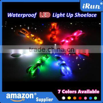 Color Pink Boys Girls Kids Light Up Glow LED Shoelaces Flash Party Disco Shoe Laces Shoe Strings Lacets - EBay/Amazon Supplier photo-5