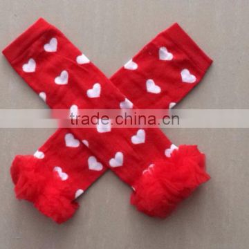 baby valentine heart leg warmer