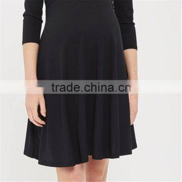 2017 Autumn V-neckline Comfortable Office Wear for Pregnant Women photo-3