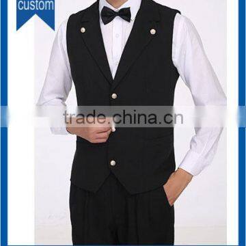 custom new style restaurant/bar service staff waistcoat