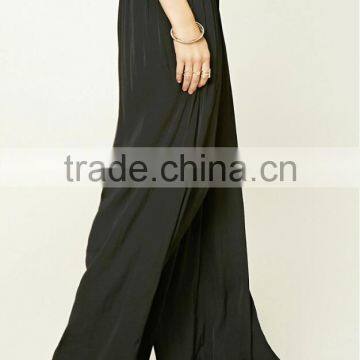 New Fashion Summer Oem Service Loose Wide Leg Ladies Chinos Trousers photo-3