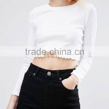 Guangzhou Shandao OEM Casual Summer Women O-neck Short Sleeve 180g 100% Cotton Cropped T-shirt photo-3