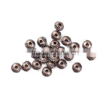 Zinc Based Alloy Spacer Beads Wheel Antique Copper photo-3