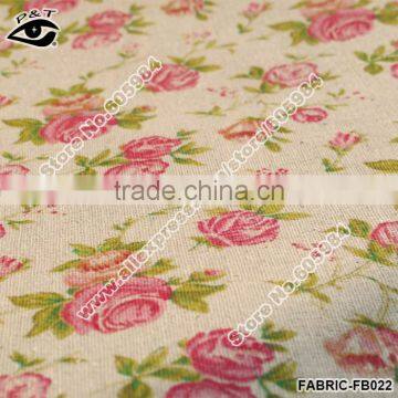 Linen Fabric for Sofa Small Flower Printed Linen Cotton Fabric for Household photo-2