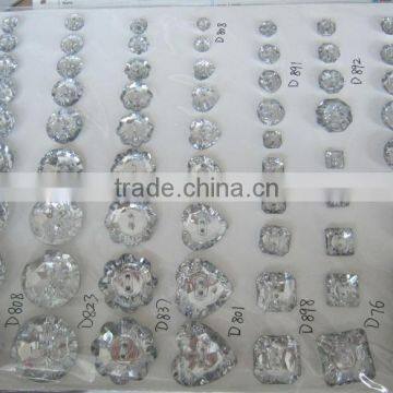 Low Price Decorative Clear Acrylic Crystal Button photo-5