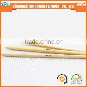 needle work supplier cheap wholesale good quality 20cm bamboo double point needle knitting in low price