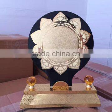 Sun Flower Wooden With Metal Plate Trophy,wooden Trophy,metal Base Trophy photo-6