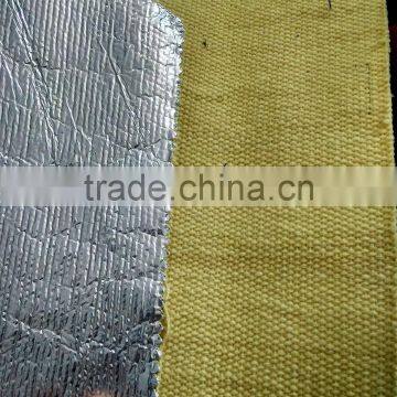 Aluminiumed para aramid fabric/Para aramid fabric coated Aluminium foil/aluminum foil woven fabric