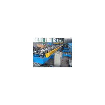 5.5kw Roof Sheet Tile Roll Forming Machine in Wall / Roof Construction Hydraulic Cutting