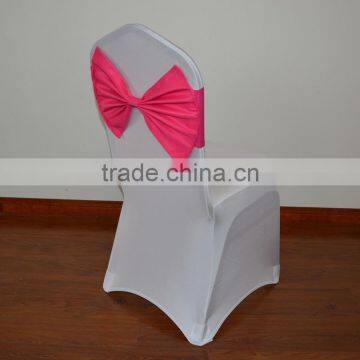 Fancy fuchsia spandex chair sash for weddings