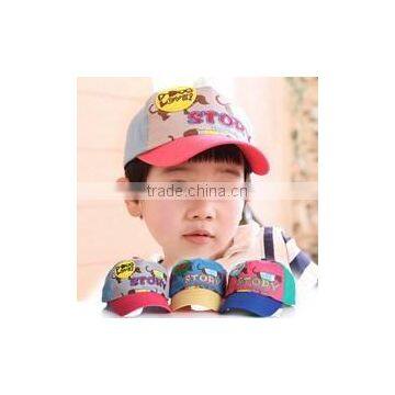 high quality summer embroidered baby flat brim cap