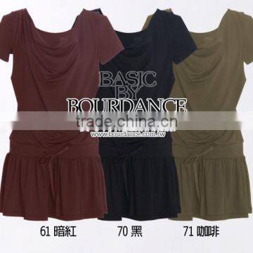 Lady Blouse With Front Pinches and Drawstring