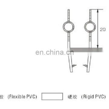 PVC Shower Door Water Proof Seal for the Bottom of 8mm Glass Doors photo-2