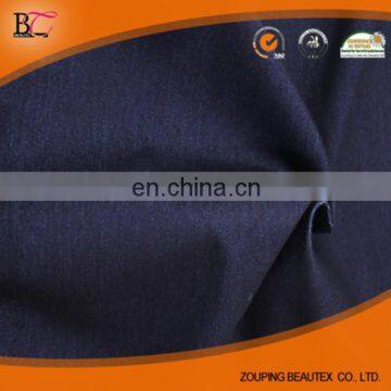 65%cotton/30% Polyester/5%spandex Stretch Knitted Indigo Twill Denim Fabric