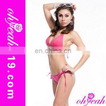 Pink fancy bikinis transparentes swimsuit wholesale