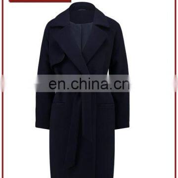 Chinese Manufacturer European Wool Ladies Long Coat Design