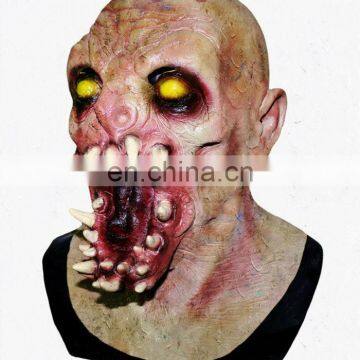 Evil Halloween Costume Fangs Fanged Alien Creature Monster Mask