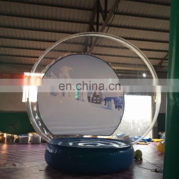 Hot sale inflatable snow globe tent ,outdoor christmas snow globe, inflatable snow bubble ball for sale