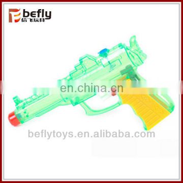 16cm transparent green plastic water gun toy