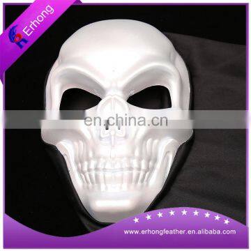 White Skull scary plastic cosplay mask