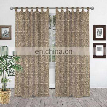 Hippie Indian Hand Block Printed Curtains 100% Cotton Home Decor Window Curtains Balcony Tapestry