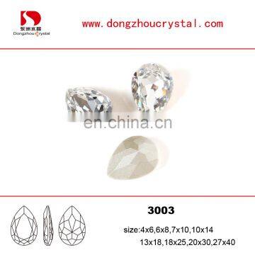 Transparent Shiny Drop Crystal Stone Hot Sell for Jewelry