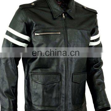 Latest Design Prototype Leather Jacket Sheep Skin Mens Coat