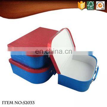 2017 Smart Fancy Paper Gift Suitcase Box Handles photo-6