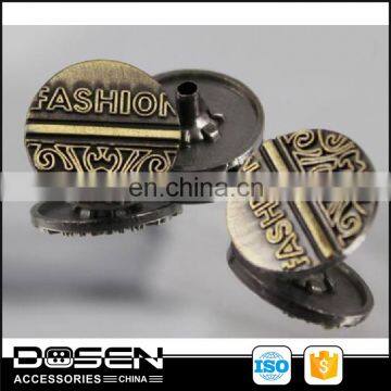 Plating anti brass metal snaps fasteners garment snap button clothing clasps for garment, wholesale button down shirts