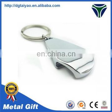 promotion custom metal blank bottle opener keyring