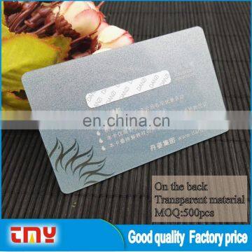 Good Quality Transparent Material Pvc Business Card photo-2
