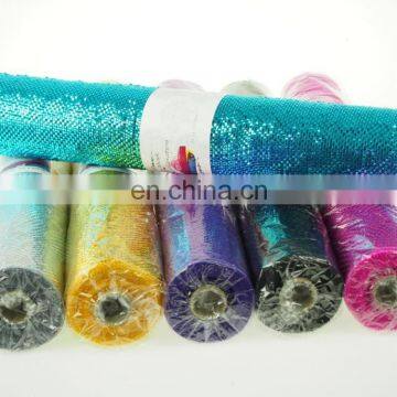 Solid 100% Sparkle Shiny Metallic Decorative Wrap Mesh Roll