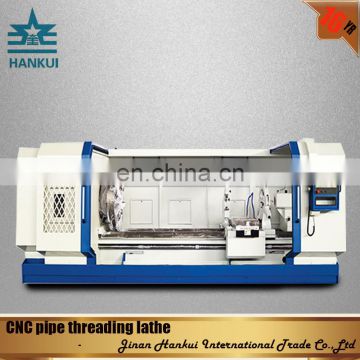 QK1322 pipe threading flat bed lathe frame machine cnc turning