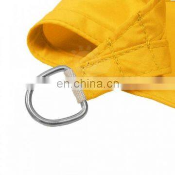 Water Resistant Polyester Sun Shade Sail Triangle UV Block Deck 3m Yellow