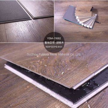 plastic flooring sheet tiles slotted click lock 4.0mm thickness 0.4mm wear layer