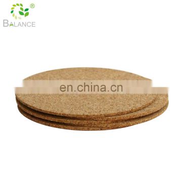 Round Custom cork coaster / wooden coaster blank ceramic coaster with cork back