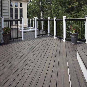 Outdoor Cheap Wood Plastic Flooring Manufacturers WPC Solid Decking