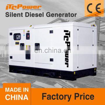 China manufacturer 30KW silent water cooled three phase diesel generator