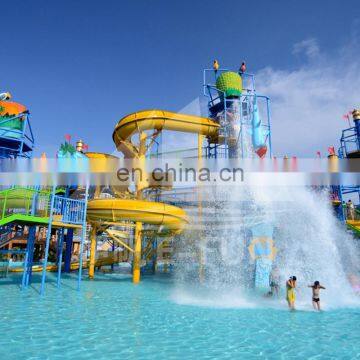 China Guangxi 30,000 Fiberglass Water Slide / Wave Pool / Family Water Playground Water Park photo-2