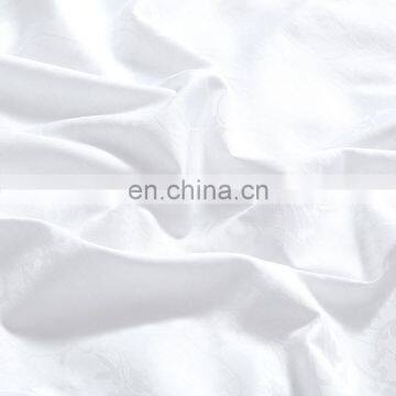 2020 Summer 4PCS Luxury Hotel Style Solid White Color Satin 100% Cotton Jacquard Bed Sheets Bedding Set With Factory Price photo-5