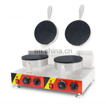 Catering equipment double head ice cream cone waffle maker machine  with factory price