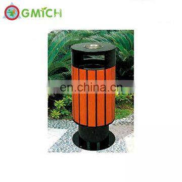 Guangzhou Factory Wood Outdoor Trash Bin From China photo-6