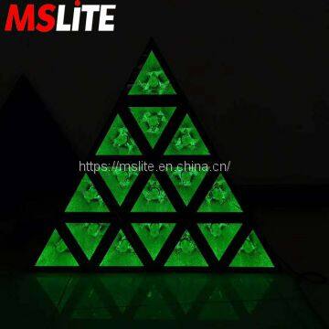 Triangle Matrix Lamp DMX512 LED Stage Effect Lights Night Club DJ Party Event Disco Equipment