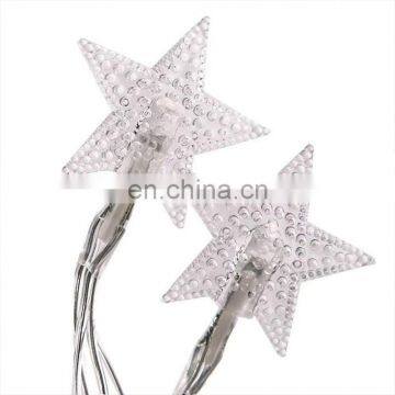 Waterproof Clear LED Star String Lights USB Christmas Holiday White Star Shape String Lights photo-3
