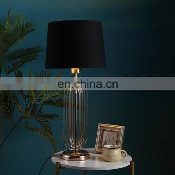 Nordic New Design Cheap Custom Luxury Gold Home Hotel Table Lamp for Bedside photo-2