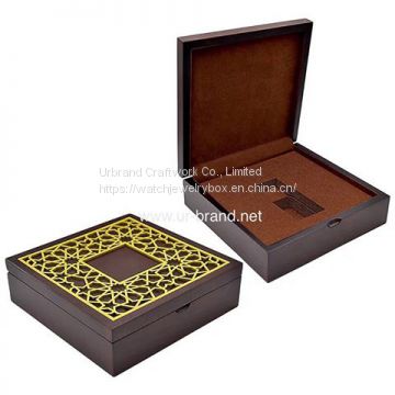 Custom Luxury Logo Printed Wooden Cosmetic Packaging Boxes for Health Products