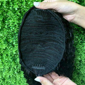 KHH Wholsale Natural Black Mink Brazilian Human Hair Wrap Around Ponytail ,Wholesale Human Hair Drawstring Ponytail photo-3