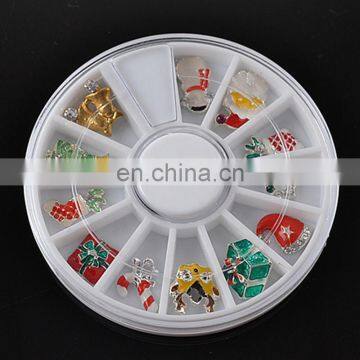 Christmas design 3D alloy Metal nail gems decoration for nail art