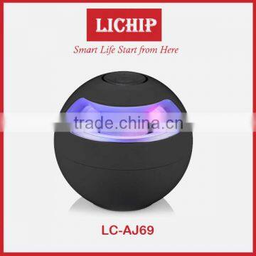 Smart round ball mini portable speaker Multi-functional wireless led LC- Aj69 bluetooth speaker